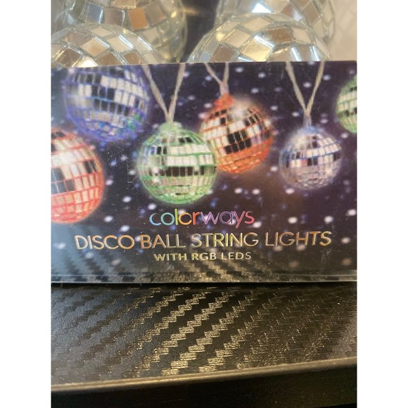 6ft Disco Ball String Lights with RGB LEDS - Picture 3 of 6